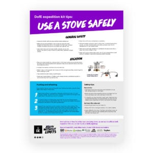 Use a stove safely poster