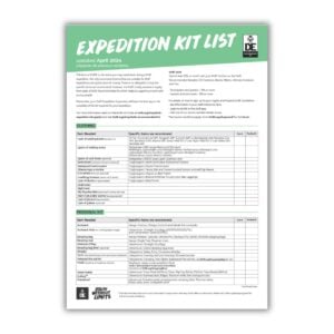 Expedition kit list poster